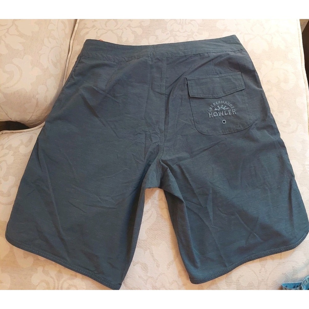 NEW! Howler Brothers Mens Bruja Deluxe Boardshorts Elixir Blue 32 Heed The Call! - Picture 3 of 14